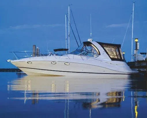 Vera — 37-foot Four Winns yacht docked at Belmont Harbor, Chicago